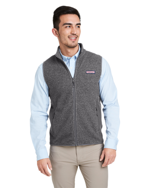 Shop Atlanta Braves Mountain Sweater Fleece Vest at vineyard vines